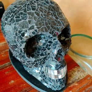 Halloween Glass Scull lamp